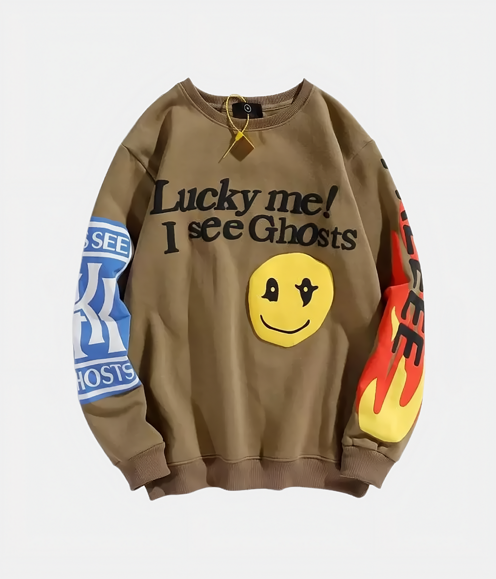 LUCKY ME SWEATSHIRT | KIDS SEE GHOSTS - THE URBAN MOOD | Streetwear Store